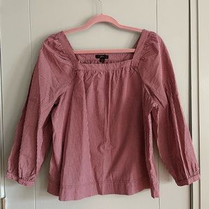 J.crew gingham top. Size medium